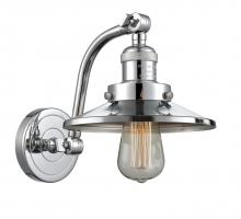 Innovations Lighting 515-1W-PC-M7 - Railroad - 1 Light - 5 inch - Polished Chrome - Sconce