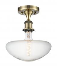 Innovations Lighting 516-1C-AB-BB250LED - Bare Bulb - 1 Light - 5 inch - Antique Brass - Semi-Flush Mount