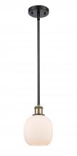 Innovations Lighting 516-1S-BAB-G101 - Belfast - 1 Light - 6 inch - Black Antique Brass - Mini Pendant