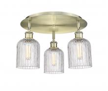 Innovations Lighting 516-3C-AB-G559-5CL - Bridal Veil - 3 Light - 17 inch - Antique Brass - Flush Mount