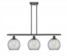 Innovations Lighting 516-3I-OB-G122-8CBK - Farmhouse Chicken Wire - 3 Light - 36 inch - Oil Rubbed Bronze - Cord hung - Island Light