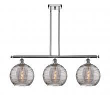 Innovations Lighting 516-3I-PC-G1213-10SM - Athens Deco Swirl - 3 Light - 37 inch - Polished Chrome - Cord hung - Island Light