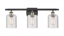 Innovations Lighting 516-3W-BAB-G112C-5CL - Cobbleskill - 3 Light - 25 inch - Black Antique Brass - Bath Vanity Light