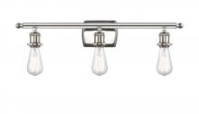 Innovations Lighting 516-3W-PN - Bare Bulb - 3 Light - 26 inch - Polished Nickel - Bath Vanity Light