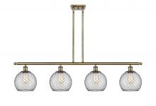 Innovations Lighting 516-4I-AB-G122-8CBK - Farmhouse Chicken Wire - 4 Light - 48 inch - Antique Brass - Cord hung - Island Light