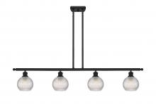 Innovations Lighting 516-4I-BK-G122C-6CL - Athens - 4 Light - 48 inch - Matte Black - Cord hung - Island Light