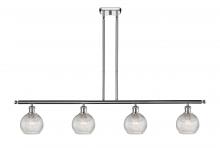 Innovations Lighting 516-4I-PC-G122C-6CL - Athens - 4 Light - 48 inch - Polished Chrome - Cord hung - Island Light