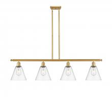 Innovations Lighting 516-4I-SG-GBC-82 - Berkshire - 4 Light - 48 inch - Satin Gold - Cord hung - Island Light