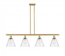 Innovations Lighting 516-4I-SG-GBC-84-LED - Berkshire - 4 Light - 48 inch - Satin Gold - Cord hung - Island Light