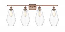 Innovations Lighting 516-4W-AC-G652-7 - Cindyrella - 4 Light - 37 inch - Antique Copper - Bath Vanity Light