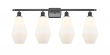  516-4W-OB-G651-7 - Cindyrella - 4 Light - 37 inch - Oil Rubbed Bronze - Bath Vanity Light