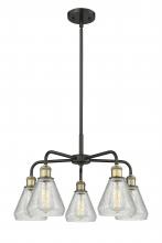 Innovations Lighting 516-5CR-BAB-G275 - Conesus - 5 Light - 24 inch - Black Antique Brass - Chandelier