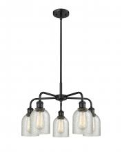 Innovations Lighting 516-5CR-BK-G259 - Caledonia - 5 Light - 23 inch - Matte Black - Chandelier