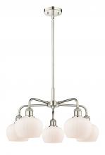 Innovations Lighting 516-5CR-PN-G91 - Fenton - 5 Light - 25 inch - Polished Nickel - Chandelier