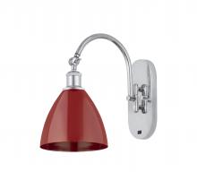Innovations Lighting 518-1W-PC-MBD-75-RD - Plymouth - 1 Light - 8 inch - Polished Chrome - Adjustable Swing Arm