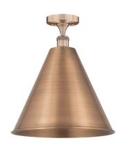 Innovations Lighting 616-1F-AC-MBC-16-AC - Berkshire - 1 Light - 16 inch - Antique Copper - Semi-Flush Mount