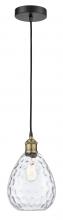 Innovations Lighting 616-1P-BAB-G372 - Waverly - 1 Light - 8 inch - Black Antique Brass - Cord hung - Mini Pendant