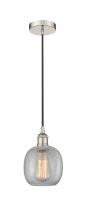 Innovations Lighting 616-1P-PN-G105 - Belfast - 1 Light - 6 inch - Polished Nickel - Cord hung - Mini Pendant