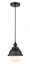 Innovations Lighting 616-1PH-BK-HFS-61-BK - Hampden - 1 Light - 7 inch - Matte Black - Cord hung - Mini Pendant