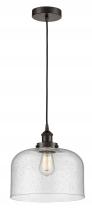 Innovations Lighting 616-1PH-OB-G74-L-LED - Bell - 1 Light - 12 inch - Oil Rubbed Bronze - Cord hung - Mini Pendant