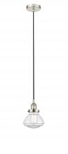 Innovations Lighting 616-1PH-PN-G322 - Olean - 1 Light - 7 inch - Polished Nickel - Cord hung - Mini Pendant