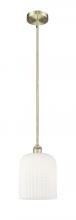 Innovations Lighting 616-1S-AB-G559-8GWH - Bridal Veil - 1 Light - 5 inch - Antique Brass - Cord hung - Mini Pendant