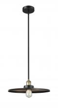 Innovations Lighting 616-1S-BAB-MFR-BK-16 - Appalachian - 1 Light - 16 inch - Black Antique Brass - Cord hung - Mini Pendant