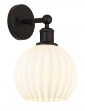 Innovations Lighting 616-1W-OB-G1217-8WV - White Venetian - 1 Light - 8 inch - Oil Rubbed Bronze - Sconce