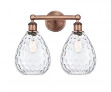 Innovations Lighting 616-2W-AC-G372 - Waverly - 2 Light - 17 inch - Antique Copper - Bath Vanity Light