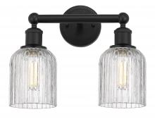 Innovations Lighting 616-2W-BK-G559-5CL - Bridal Veil - 2 Light - 14 inch - Matte Black - Bath Vanity Light