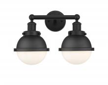 Innovations Lighting 616-2W-BK-HFS-61-BK - Hampden - 2 Light - 16 inch - Matte Black - Bath Vanity Light