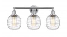  616-3W-PC-G1013 - Belfast - 3 Light - 24 inch - Polished Chrome - Bath Vanity Light