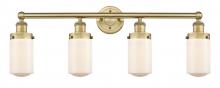 Innovations Lighting 616-4W-BB-G311 - Dover - 4 Light - 32 inch - Brushed Brass - Bath Vanity Light