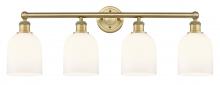 Innovations Lighting 616-4W-BB-G558-6GWH - Bella - 4 Light - 33 inch - Brushed Brass - Bath Vanity Light