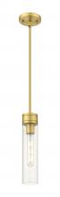 Innovations Lighting 617-1S-BB-G617-11SDY - Boreas - 1 Light - 3 inch - Brushed Brass - Stem Hung - Mini Pendant