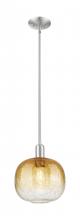 Innovations Lighting 716-1S-SN-G481-10AM - Brookhaven Sphere - 1 Light - 6 inch - Brushed Satin Nickel - Mini Pendant