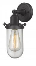 Innovations Lighting 900-1W-BK-CE231-BK-CL - Centri - 1 Light - 5 inch - Matte Black - Sconce