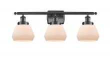 Innovations Lighting 916-3W-BK-G171 - Fulton - 3 Light - 26 inch - Matte Black - Bath Vanity Light