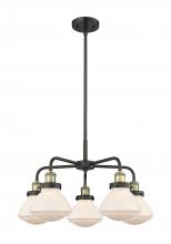 Innovations Lighting 916-5CR-BAB-G321 - Olean - 5 Light - 25 inch - Black Antique Brass - Chandelier