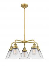 Innovations Lighting 916-5CR-BB-G42 - Cone - 5 Light - 26 inch - Brushed Brass - Chandelier