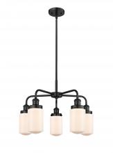 Innovations Lighting 916-5CR-BK-G311 - Dover - 5 Light - 23 inch - Matte Black - Chandelier