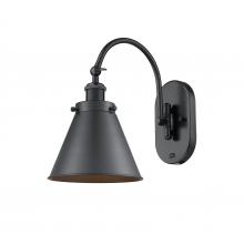 Innovations Lighting 918-1W-BK-M13-BK - Appalachian - 1 Light - 8 inch - Matte Black - Sconce