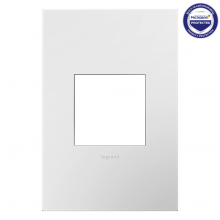  AWP1G2WHW10 - Gloss White-on-White, 1-Gang Wall Plate