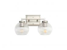 Golden 3094-BA2 PW-RIB - Elliott - 2 Light Bath Vanity