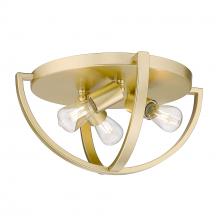 Golden 3167-FM15 OG - Colson OG 15&#34; Flush Mount in Olympic Gold