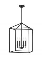 Generation Lighting 5115004EN-112 - Perryton transitional 4-light LED indoor dimmable medium ceiling pendant hanging chandelier light in