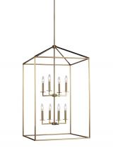 Generation Lighting 5315008EN-848 - Perryton transitional 8-light LED indoor dimmable extra large ceiling pendant hanging chandelier lig