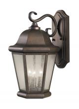 Generation Lighting OL5902EN/CB - Martinsville traditional 3-light LED outdoor exterior large wall lantern sconce in corinthian bronze