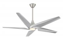 Minka-Aire F638L-BN/SL - Switch - 60&#34; LED Smart Dual Mount Ceiling Fan