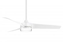 Minka-Aire F692L-WHF - VEER 56&#34; CEILING FAN W/LED LIGHT